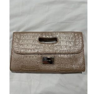 Nine West snakeskin clutch